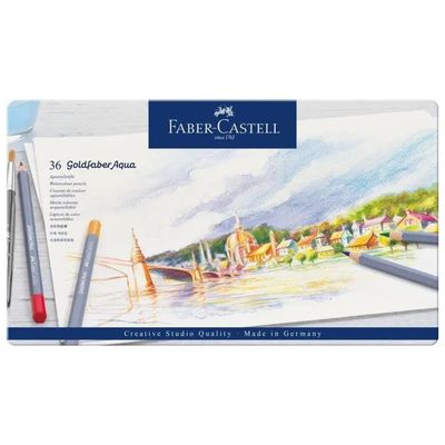 FABER CASTELL Faber-Castell Goldfaber Aqua – Set da 36 matite acquerellabili