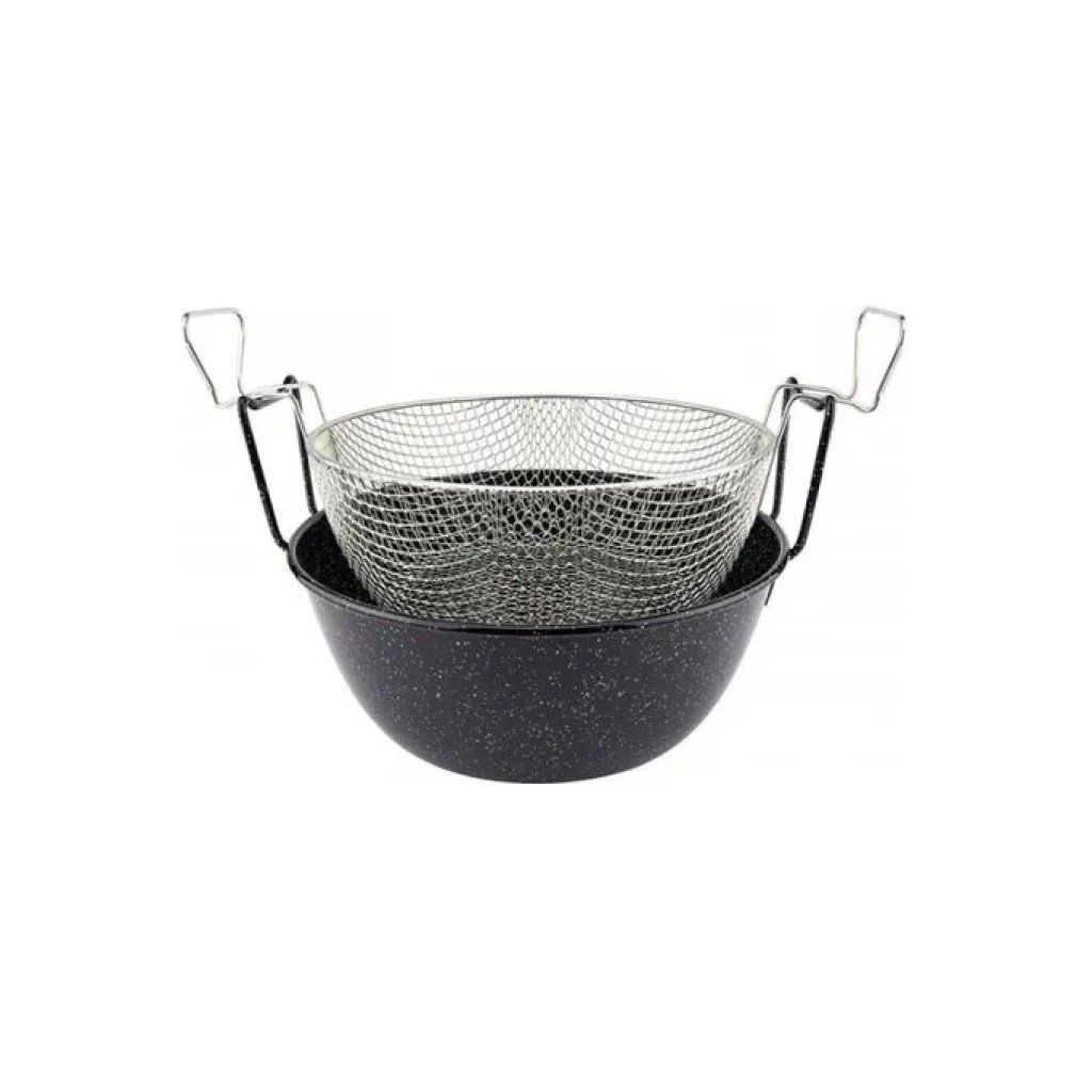 ILSA Friggitrice in Ferro Smaltato 32 cm con Cestello Nichelato ILSA Friggitrice in Ferro Smaltato 32 cm con Cestello Nichelato