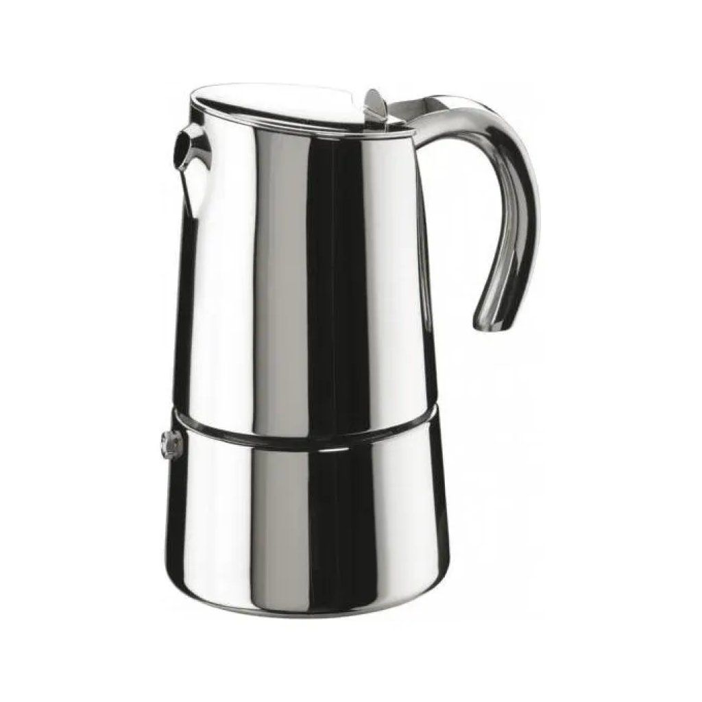 Pinti Inox Bella Caffettiera Moka 6 Tazze in Acciaio Inox, Compatibile con Induzione Pinti Inox Bella Caffettiera Moka 6 Tazze in Acciaio Inox, Compatibile con Induzione