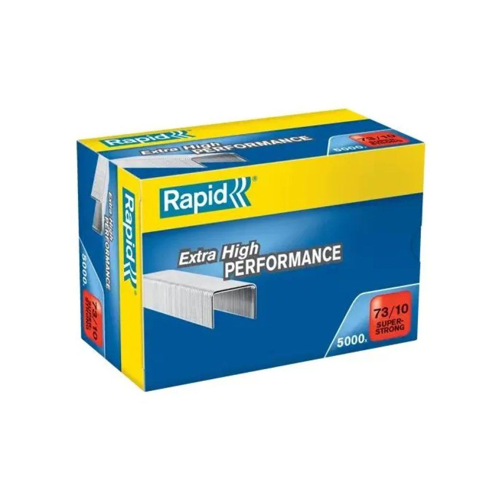 Rapid 24890400 Punti metallici 73/10 Super Strong, 5000 pezzi