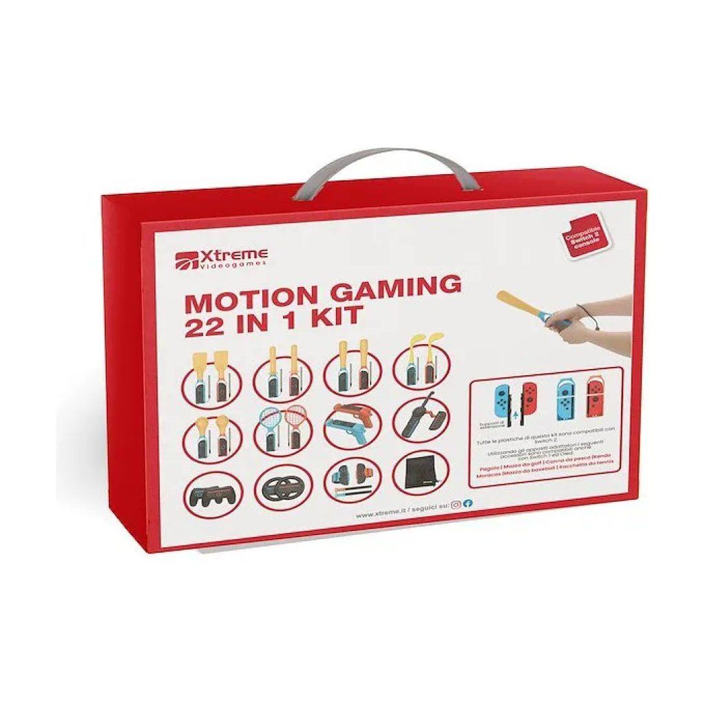 Xtreme Kit Motion Gaming 22 in 1 per Nintendo Switch 2, Blu Xtreme Kit Motion Gaming 22 in 1 per Nintendo Switch 2, Blu