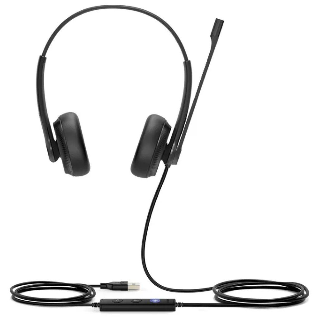Yealink UH34 Dual Teams – Auricolare cablato USB-A nero