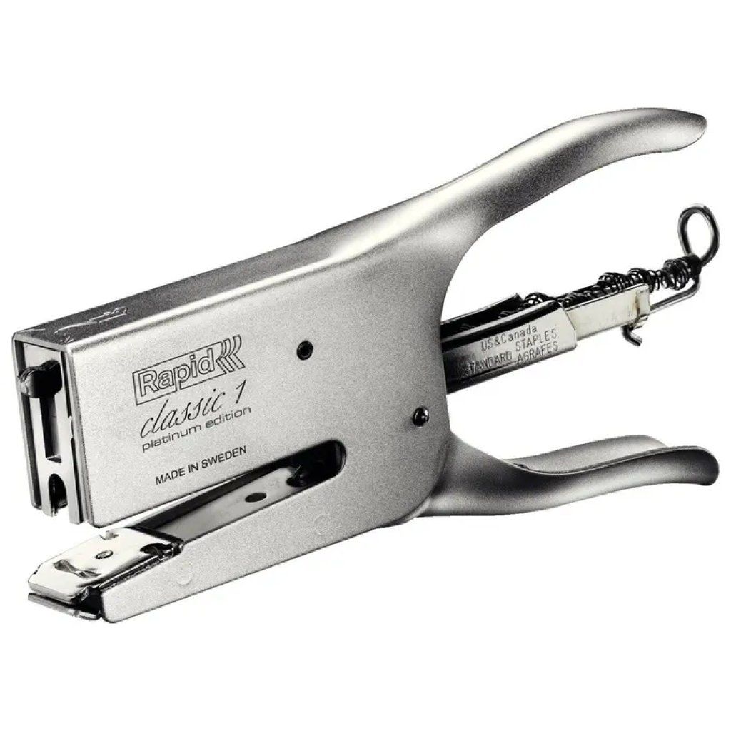 Rapid Classic K1+ Platinum Cucitrice a pinza per 50 fogli, argento Rapid Classic K1+ Platinum Cucitrice a pinza per 50 fogli, argento