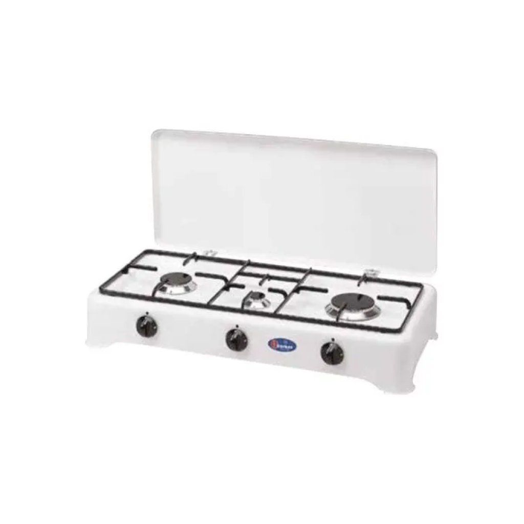 CF Parker 5324GPSM Fornello Gas Portatile 3 Fuochi Metano Griglie in Piattina Smaltata Valvola di Sicurezza CF Parker 5324GPSM Fornello Gas Portatile 3 Fuochi Metano Griglie in Piattina Smaltata Valvola di Sicurezza