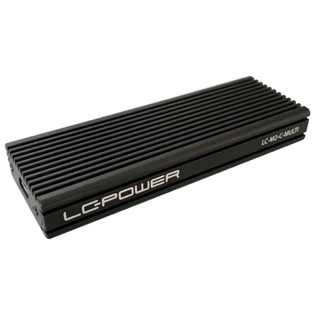 LC-Power LC-M2-C-MULTI Box esterno per SSD M.2 - Nero LC-Power LC-M2-C-MULTI Box esterno per SSD M.2 - Nero