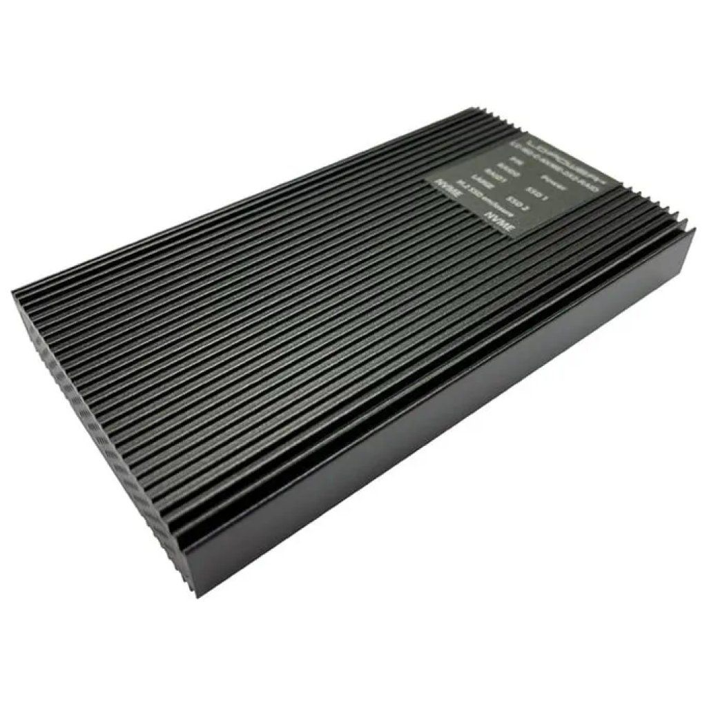 LC-Power LC-M2-C-NVME-2X2-RAID Box esterno per 2 SSD M.2 NVMe LC-Power LC-M2-C-NVME-2X2-RAID Box esterno per 2 SSD M.2 NVMe