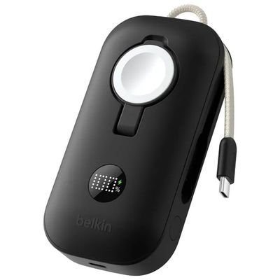 Belkin BoostCharge Pro Power Bank 10.000 mAh 45 W con Ricarica Wireless, Nero