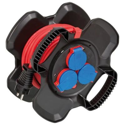 Brennenstuhl 1169710100 X-Gum Avvolgicavo 10 m 3 Prese IP44 colore Nero Rosso Brennenstuhl 1169710100 X-Gum Avvolgicavo 10 m 3 Prese IP44 colore Nero Rosso