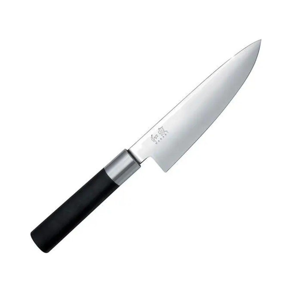 KAI Wasabi Black 6715C – Coltello da cuoco, lama 15 cm