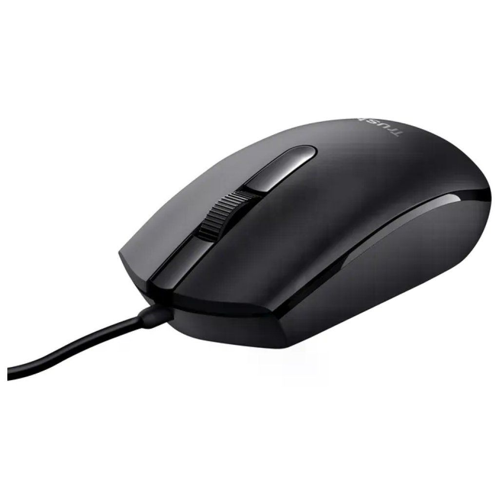 Trust Basi Mouse Ottico Cablato USB, 1200 DPI, Nero Trust Basi Mouse Ottico Cablato USB, 1200 DPI, Nero