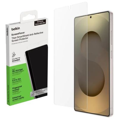 Belkin Titan SmartShield Glass – Protezione schermo in vetro temperato per 16e e 17e, nero