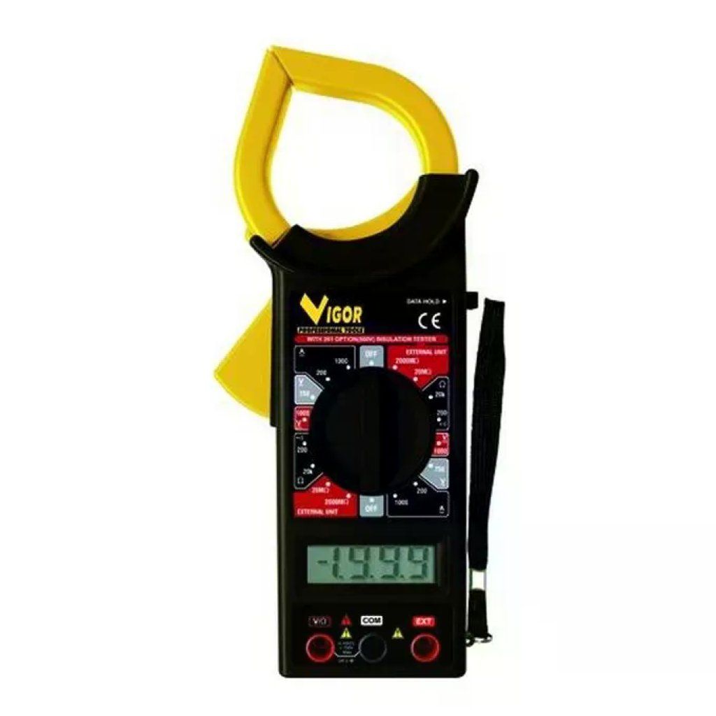 VIGOR-BLINKY Vigor Pinza Amperometrica Digitale con Tester VIGOR-BLINKY Vigor Pinza Amperometrica Digitale con Tester