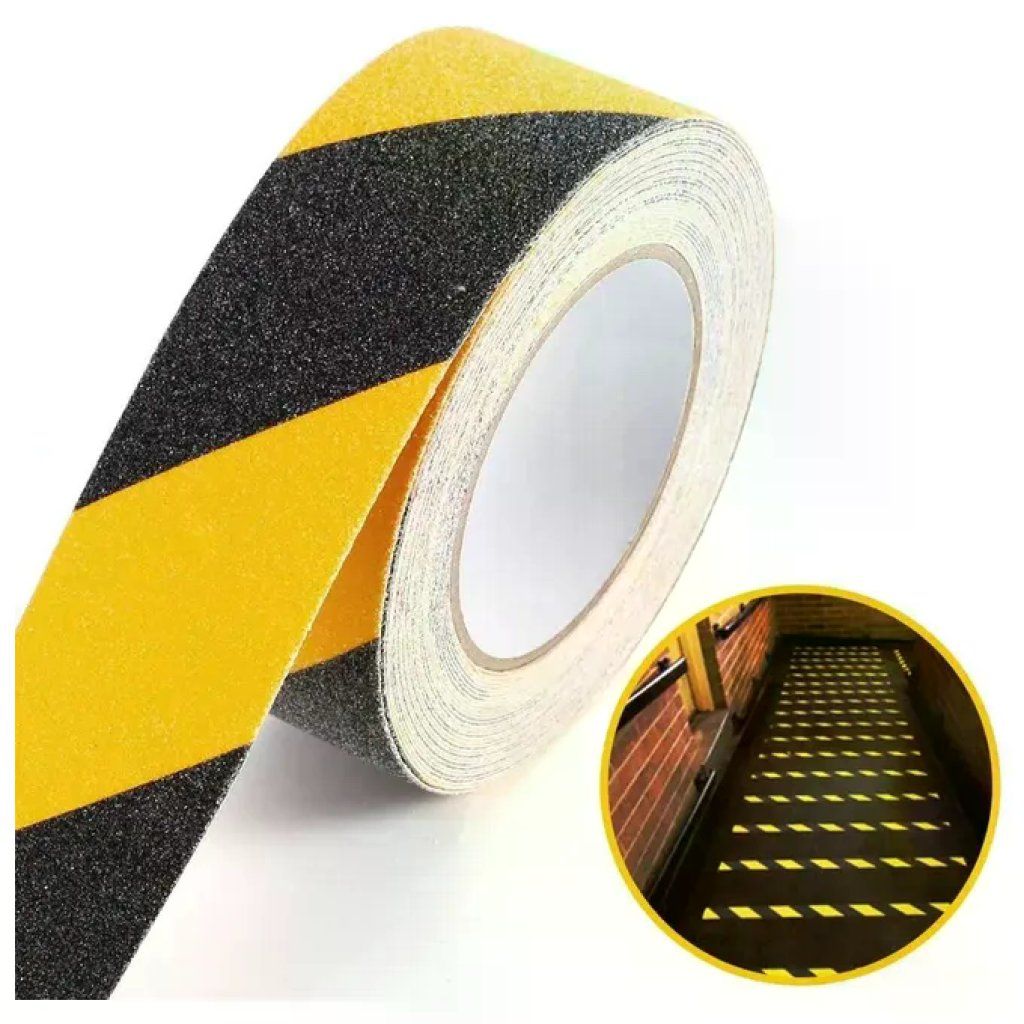 Boston Nastro Antiscivolo Giallo-Nero 50 mm x 18 m