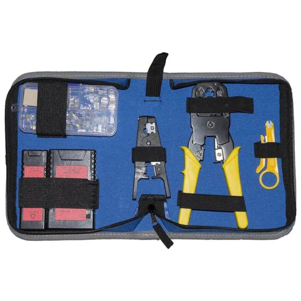 LINK Kit Attrezzi per Cavi di Rete con Pinza e Tester LINK Kit Attrezzi per Cavi di Rete con Pinza e Tester