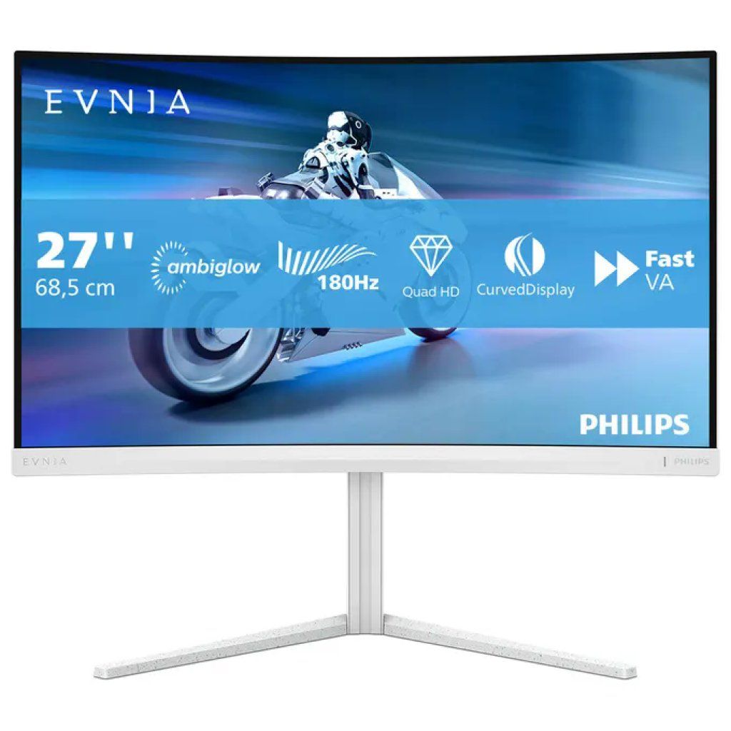 Philips Evnia 5000 27M2C5501 Monitor Gaming PC 27'' QHD 180Hz Bianco Philips Evnia 5000 27M2C5501 Monitor Gaming PC 27'' QHD 180Hz Bianco