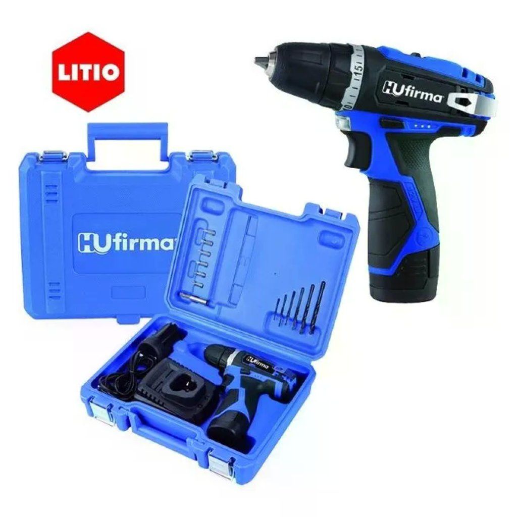 HUFIRMA Trapano avvitatore a batteria Hu-Firma Hu-T12-Li 12 V con 2 batterie HUFIRMA Trapano avvitatore a batteria Hu-Firma Hu-T12-Li 12 V con 2 batterie