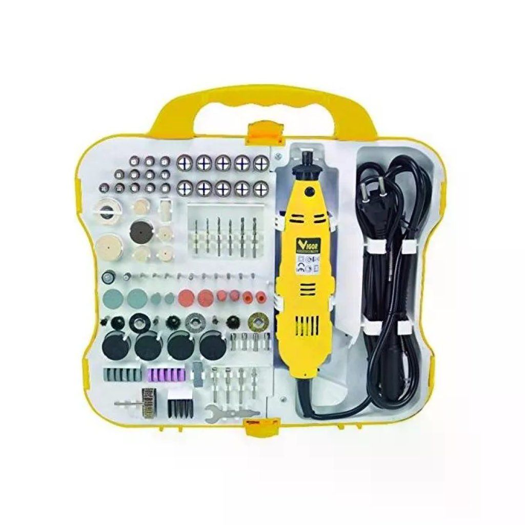 VIGOR-BLINKY Multiutensile Elettrico 130 W con 165 Accessori VIGOR-BLINKY Multiutensile Elettrico 130 W con 165 Accessori