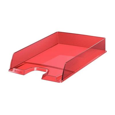 Esselte Europost 623601 Vaschetta Portacorrispondenza A4 Rossa Trasparente