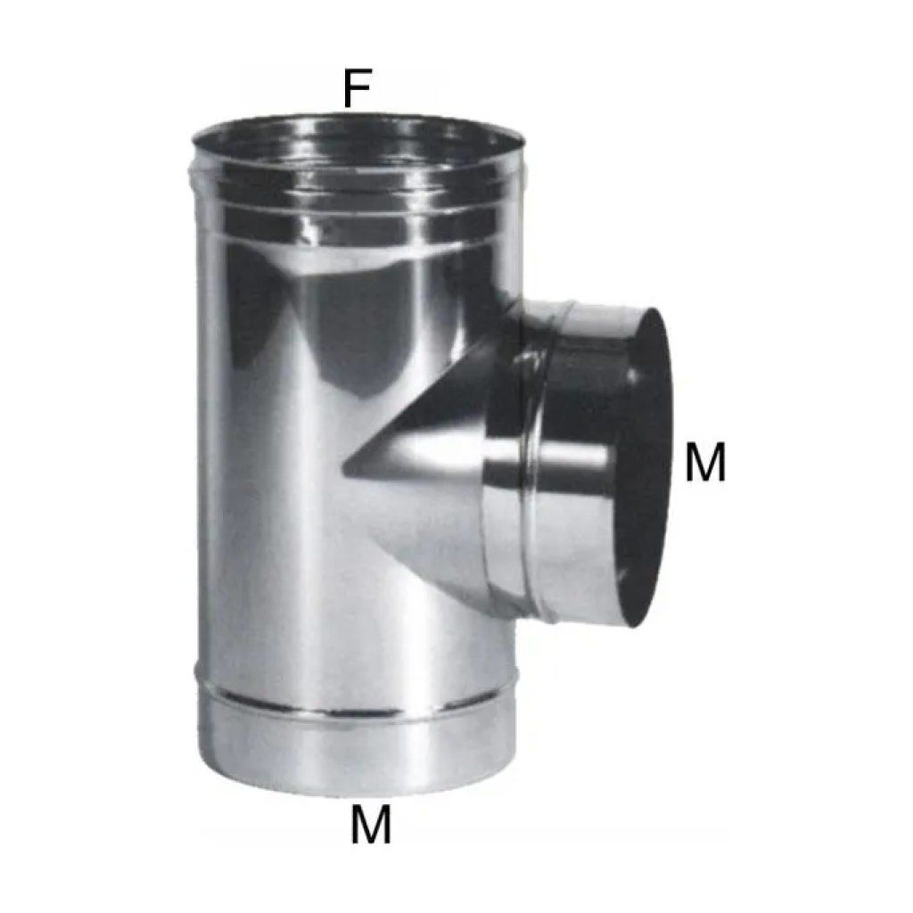 MARAL Gomito a T MARAL inox AISI 316L con uscita laterale