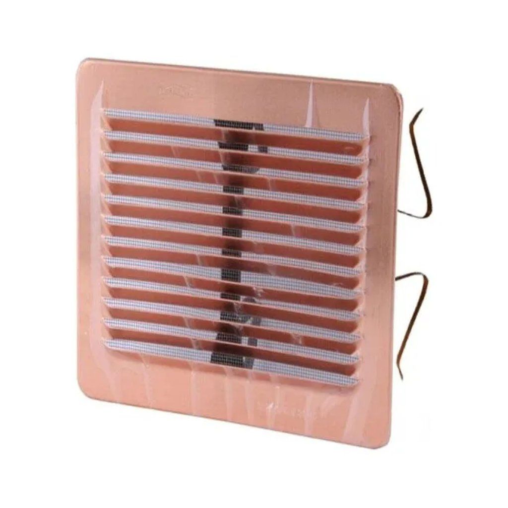 LAVENTILAZIONE Griglia di ventilazione in rame 228 × 228 mm con rete e molle