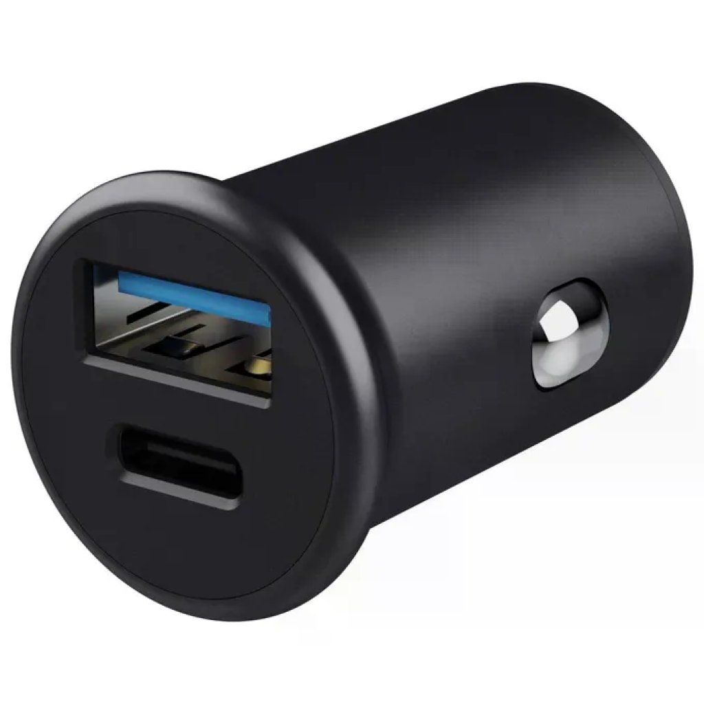 Trust Maxo Caricabatterie da Auto 38 W USB-C e USB-A, Nero