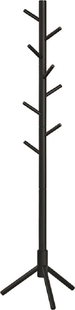 VIGOR Edgar Appendiabiti da Terra in Legno Nero, 175 cm