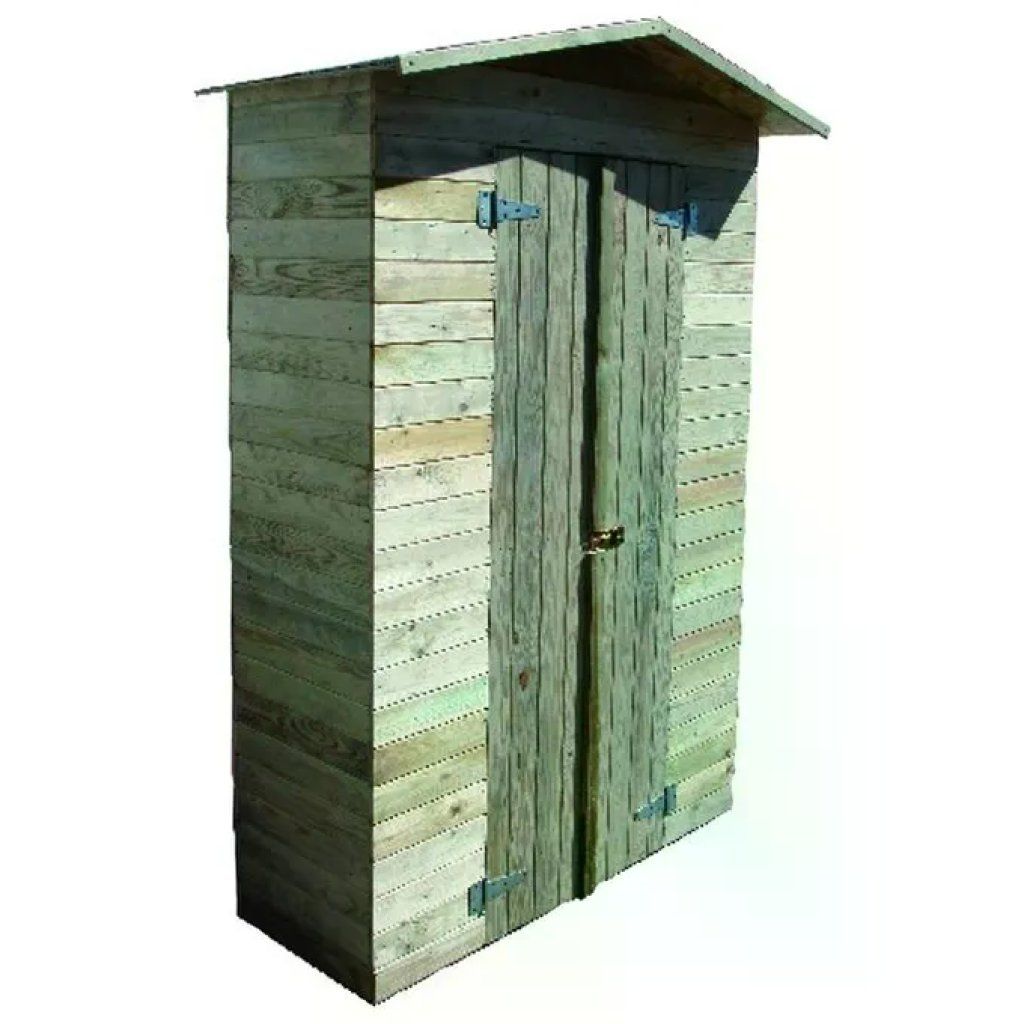 VIGOR-BLINKY Armadio da Giardino in Legno Blinky Gilda 135 x 61 x 201 cm