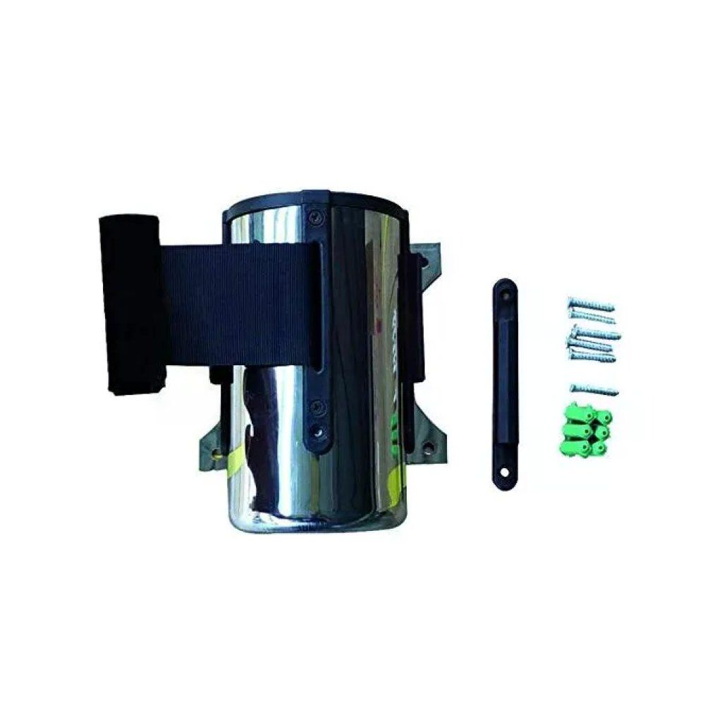 VIGOR-BLINKY Vigor 791520 Barriera a Nastro da Parete, 5 m, Nero