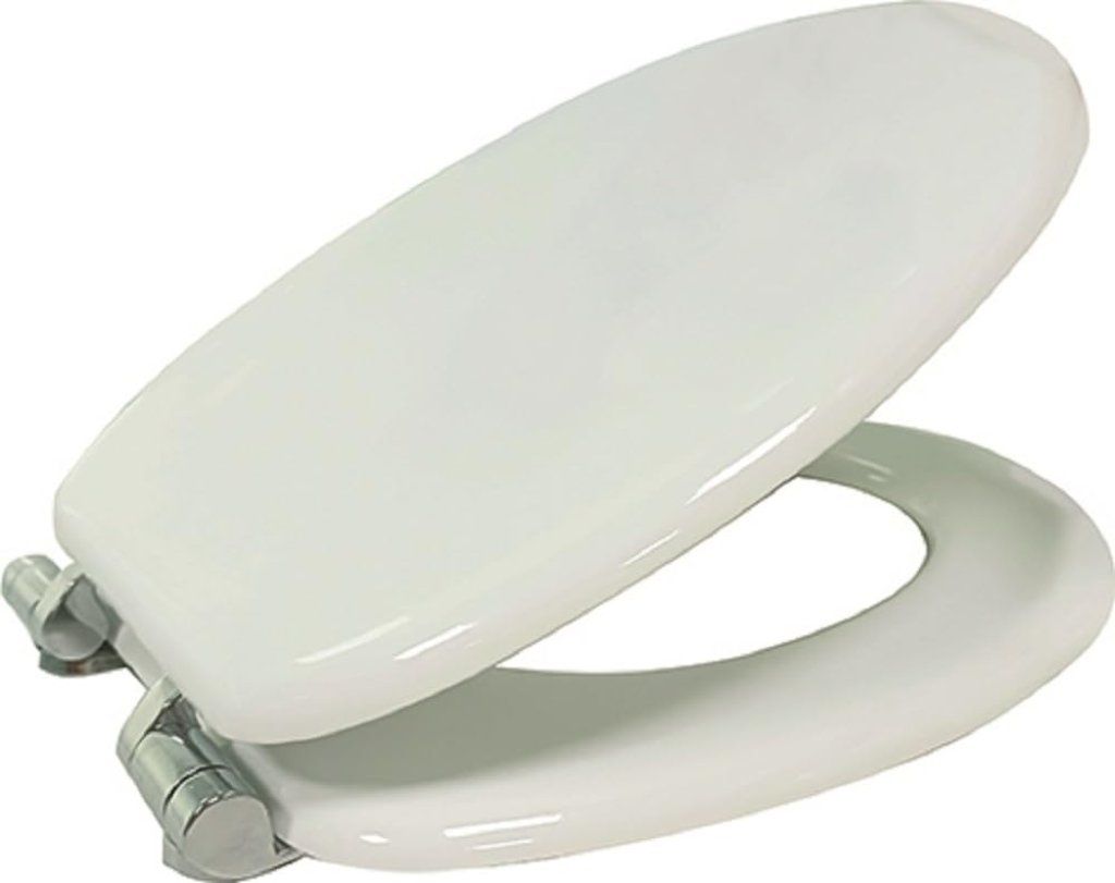 VIGOR-BLINKY Vigor Austin Sedile Copri WC MDF Bianco con Chiusura Rallentata VIGOR-BLINKY Vigor Austin Sedile Copri WC MDF Bianco con Chiusura Rallentata