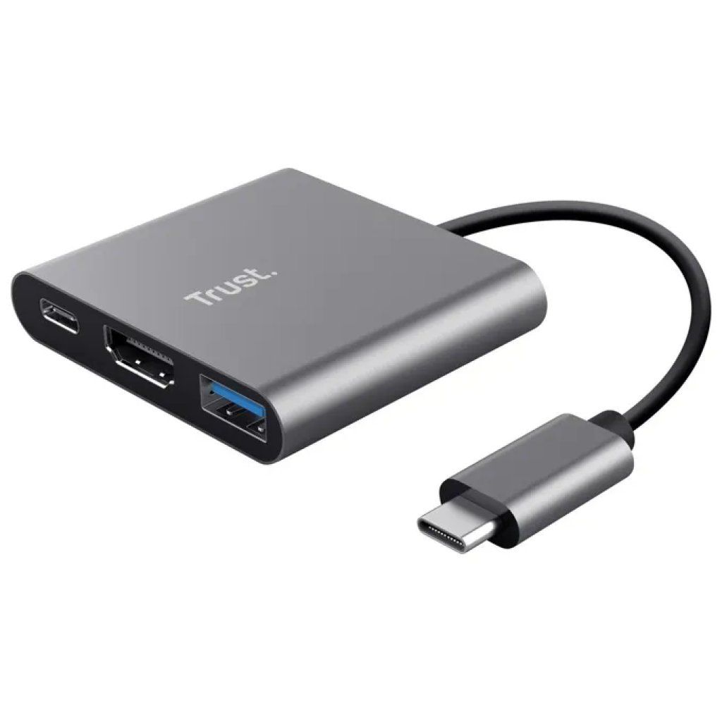 Trust Dalyx Hub USB-C 3-in-1 con HDMI 4K, USB-A e Power Delivery 100 W