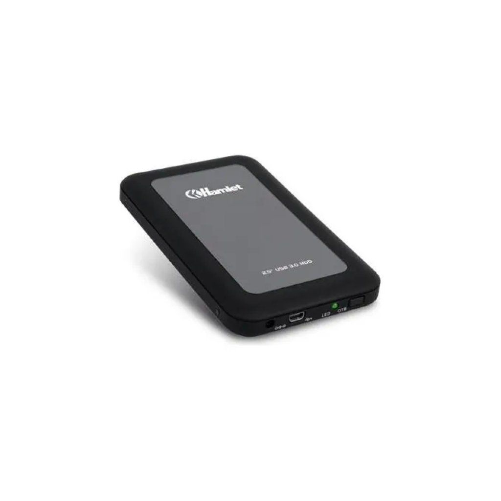 Hamlet HXD25U3MBK Box Esterno USB 3.0 per HDD SATA 2,5” Nero