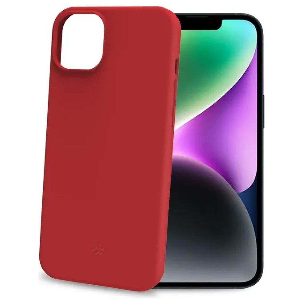 Celly Cromo Cover Soft-Touch Rossa per iPhone 15 Celly Cromo Cover Soft-Touch Rossa per iPhone 15