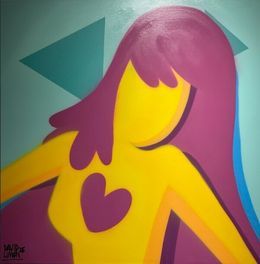 Purple and yellow girl