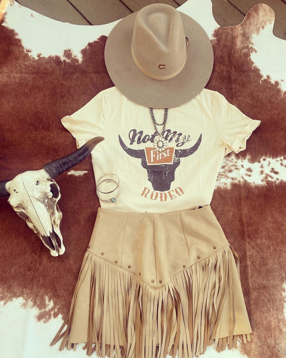 Western Fringe Skirt
