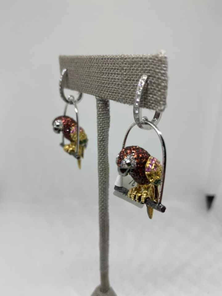 Parrot Swing Earrings