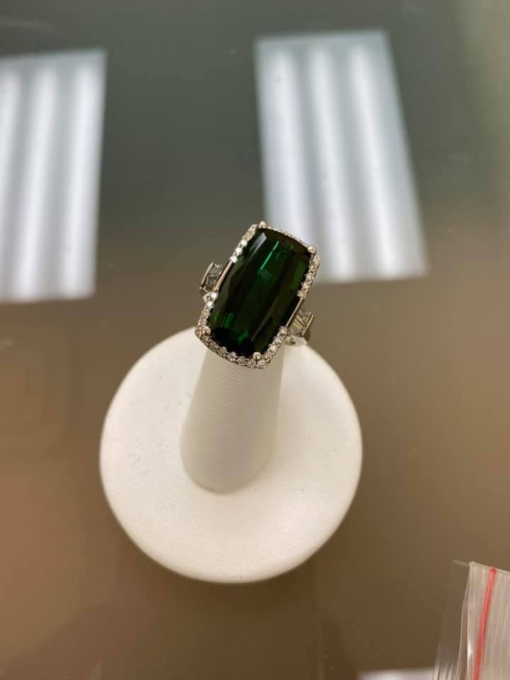 The Opal & Ruby Halo Ring