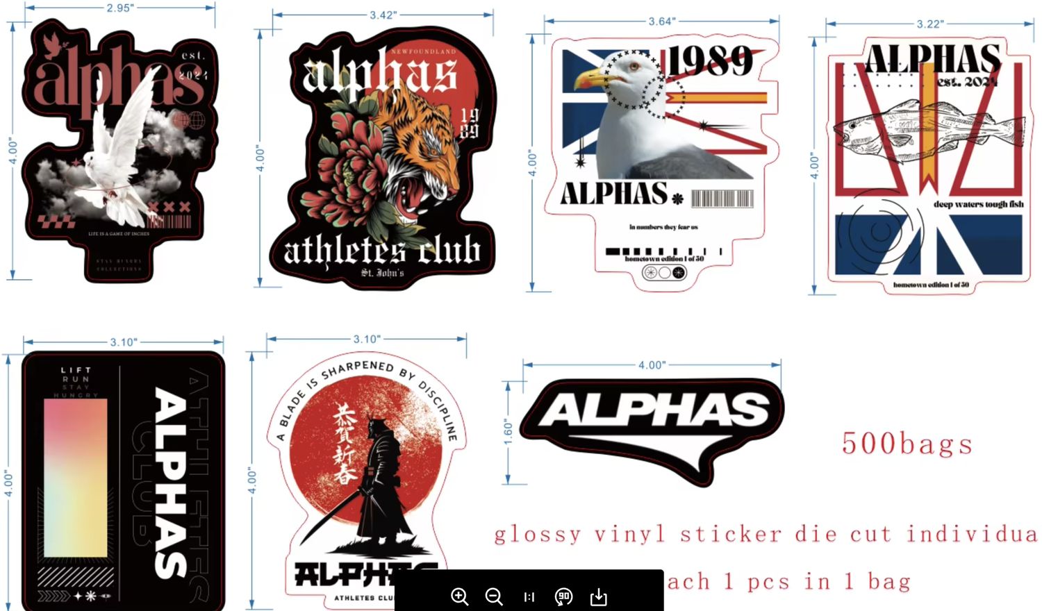 Alphas Sticker Pack