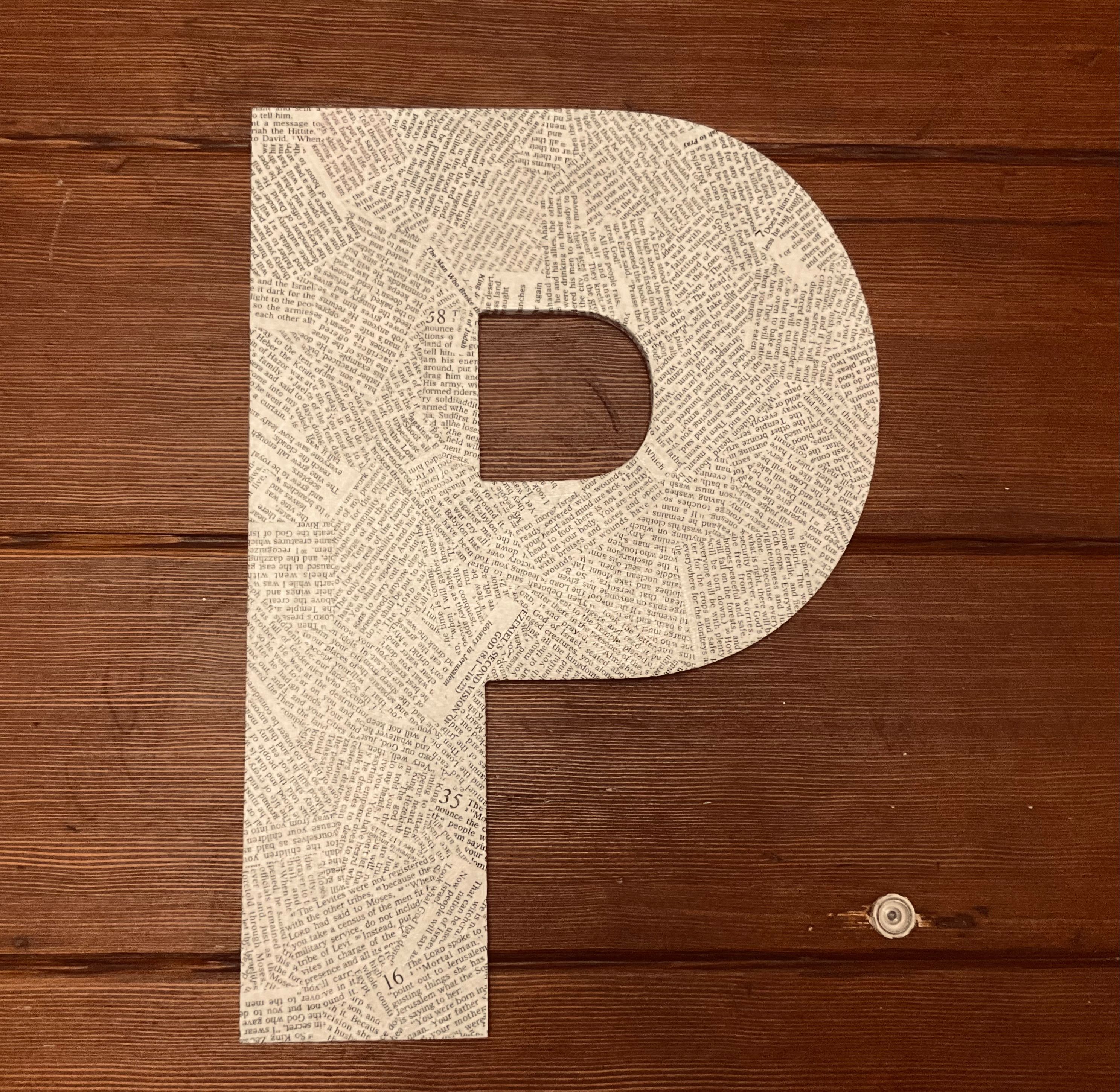 Letter P - large