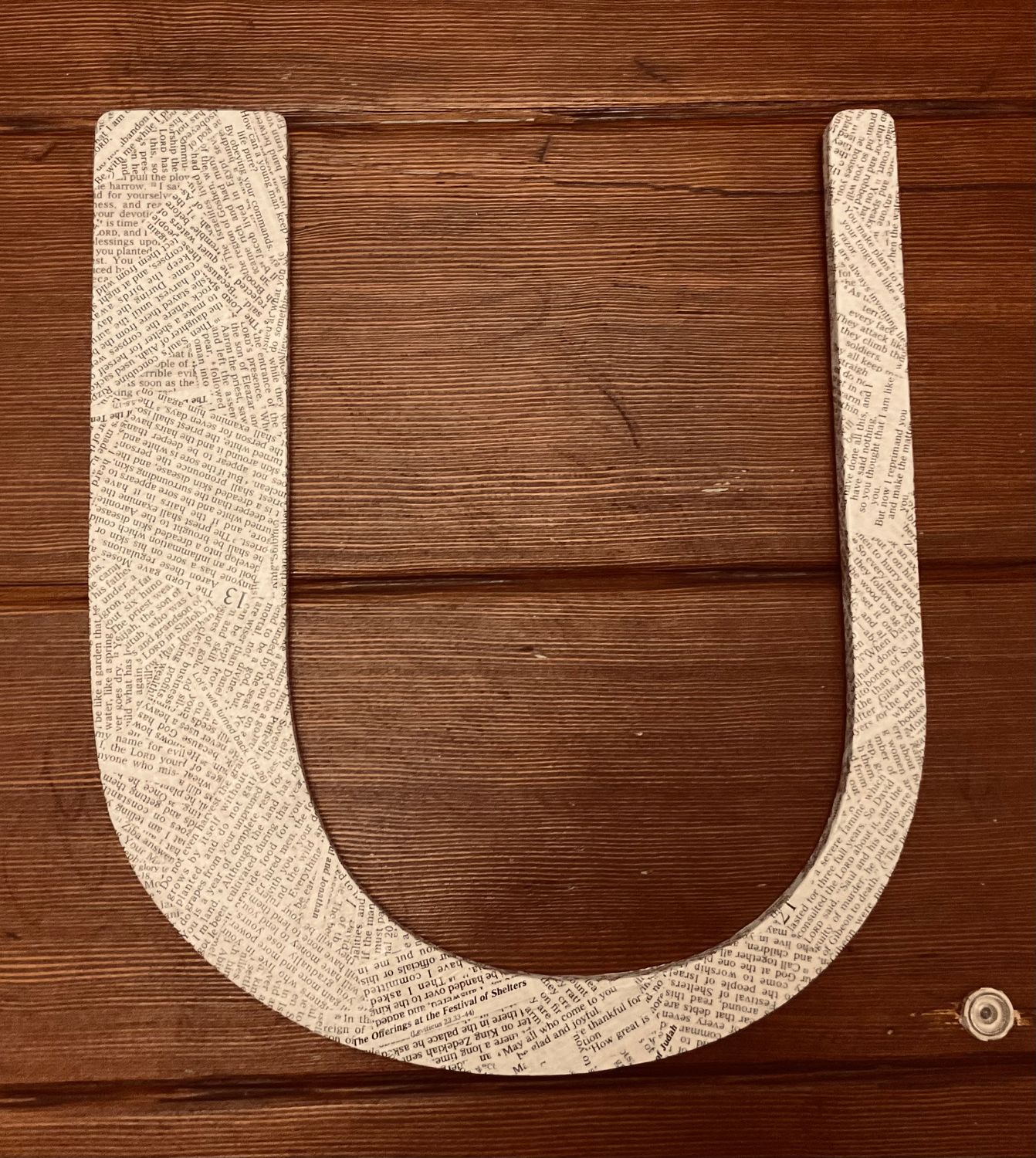 Letter U - large