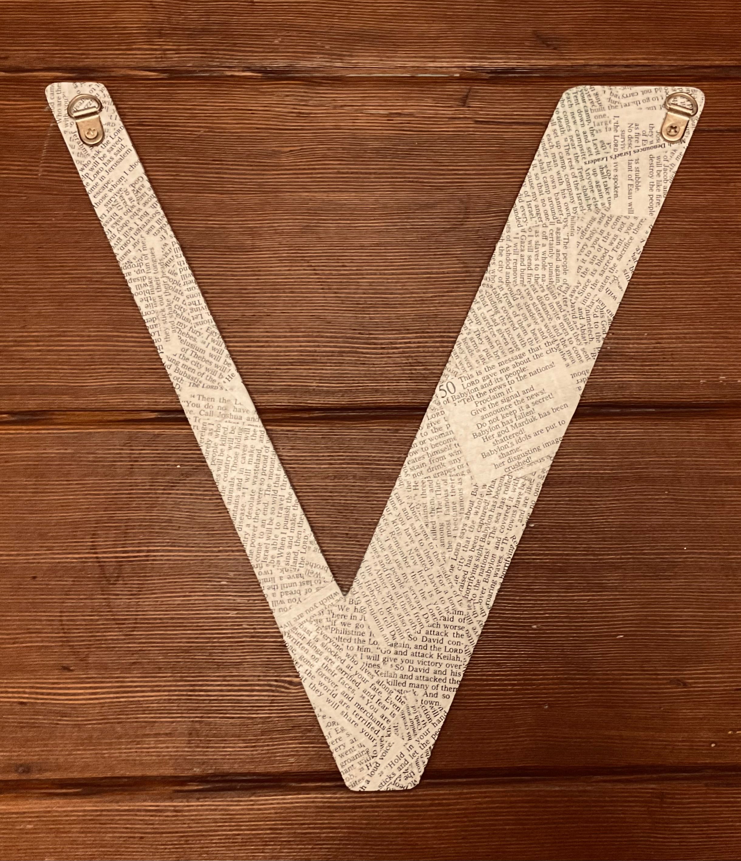 Letter V - large