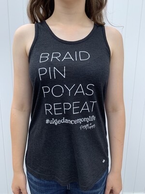 Braid Pin Poyas Repeat Better Fit Ladies Tank