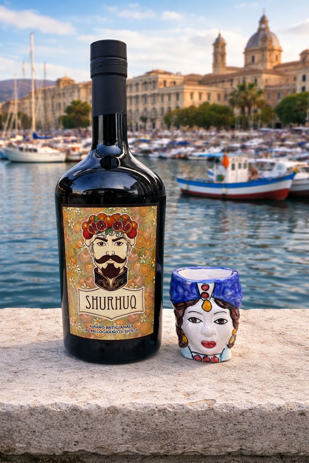 SHURHUQ AL MELOGRANO 70 CL + BICCHIERINO DONNA