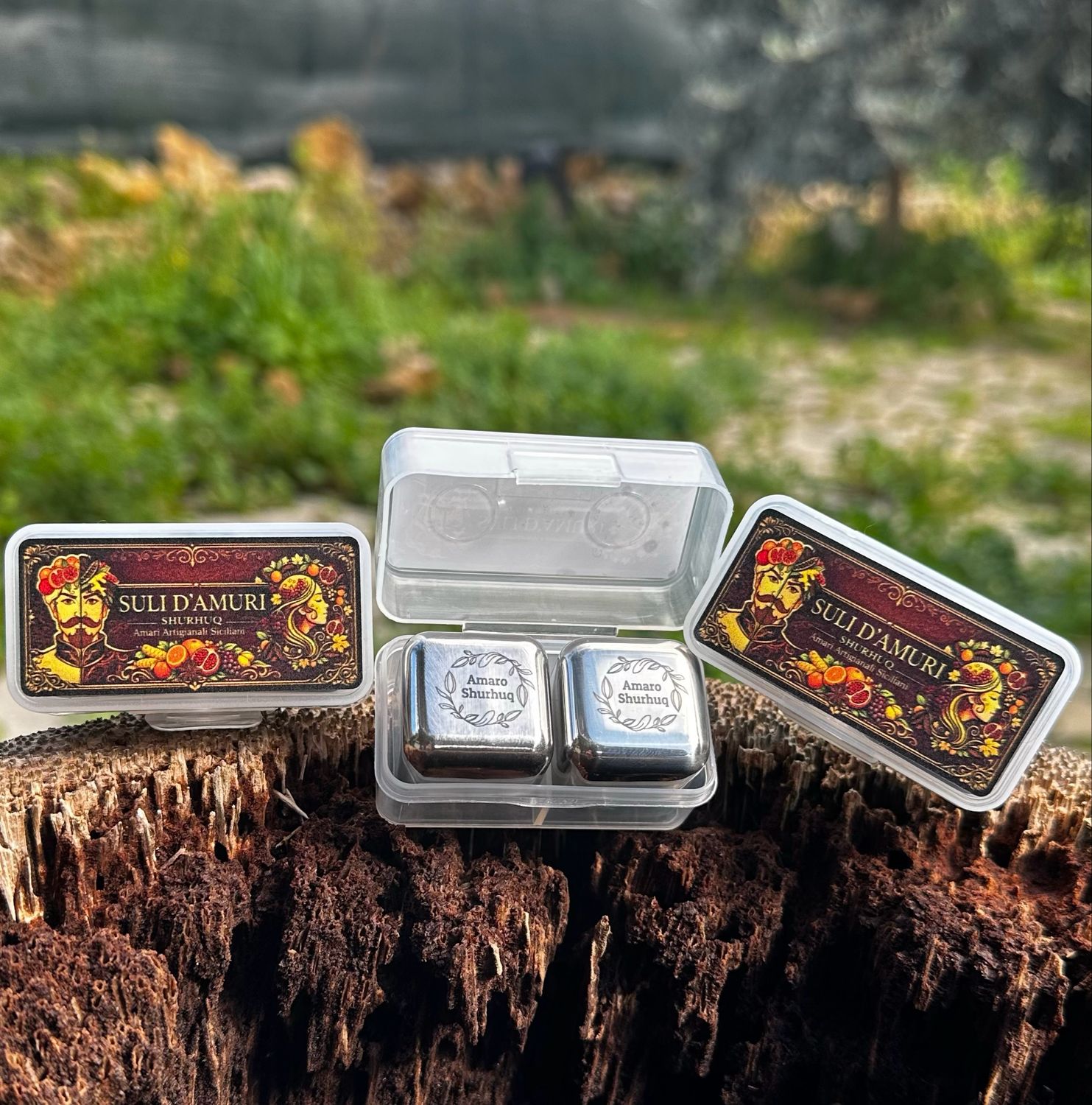 CUBETTI DI GHIACCIO IN ACCIAIO INOSSIDABILE