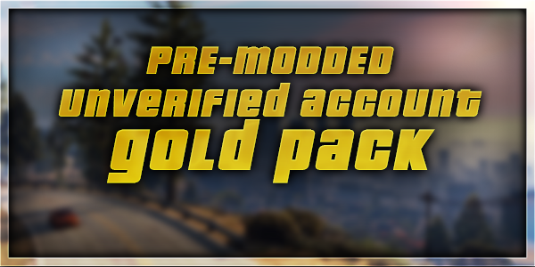 GTA 5 - Pre-Modded Account - Gold Pack