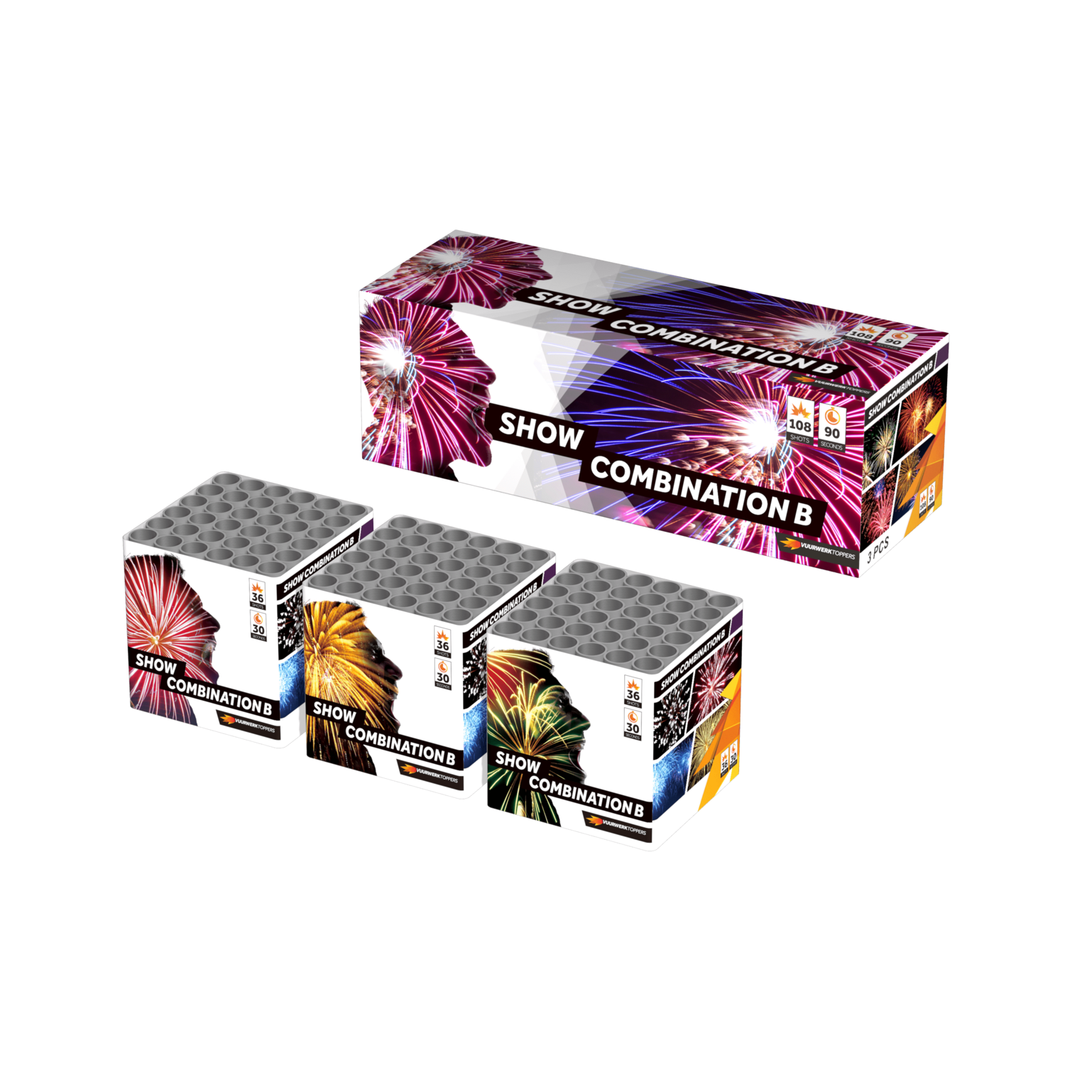3701 Show Combinatie B 3 x 36 shots