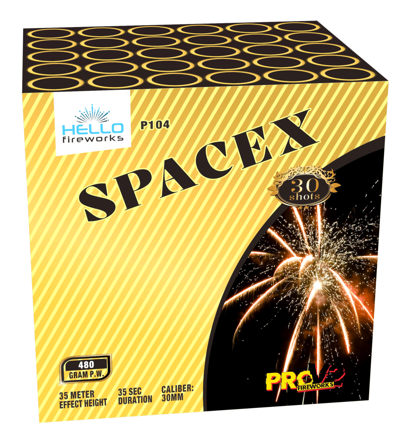 P104 Space-X  30 shots