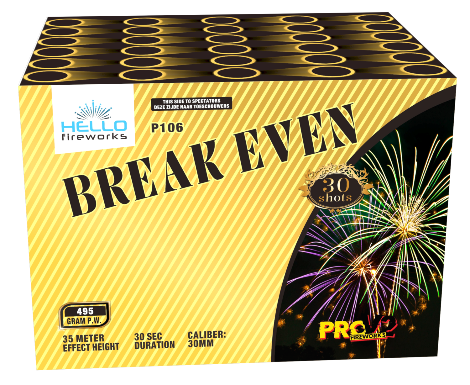 P106 Break Even  30 shots