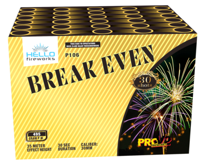 P106 Break Even  30 shots