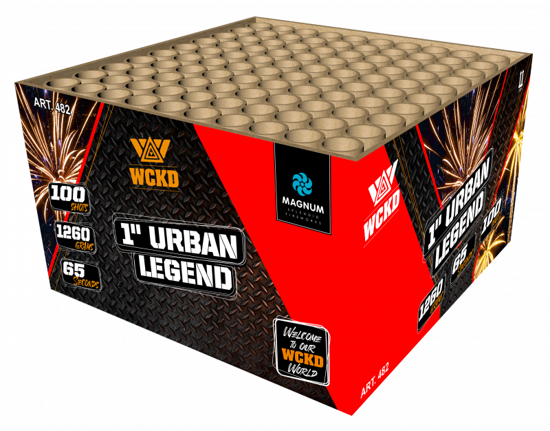 0482 Urban Legend 1&quot; 100 shots