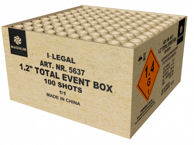 5637  1.2&quot; Total Event Box 100 shots